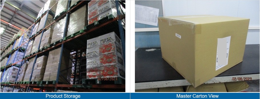 Revisión visual del empaque