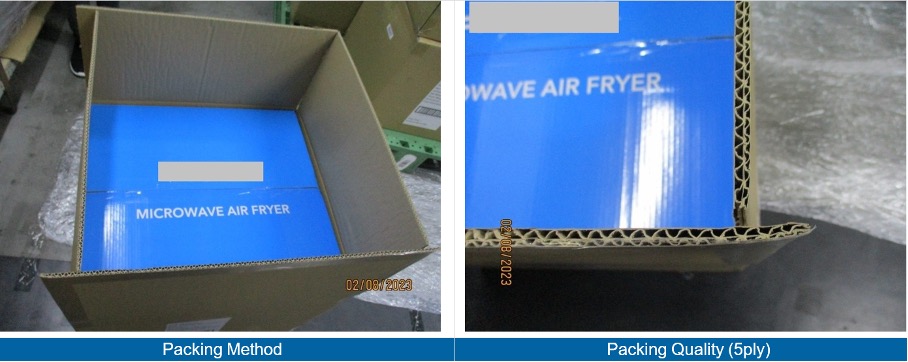 Revisión visual del empaque