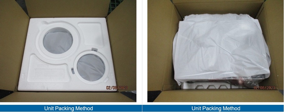 Revisión visual del empaque