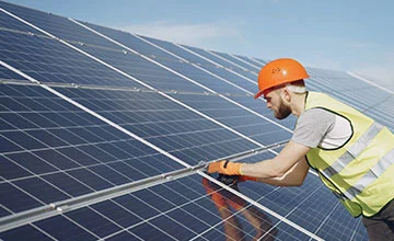 inspección de calidad para paneles solares