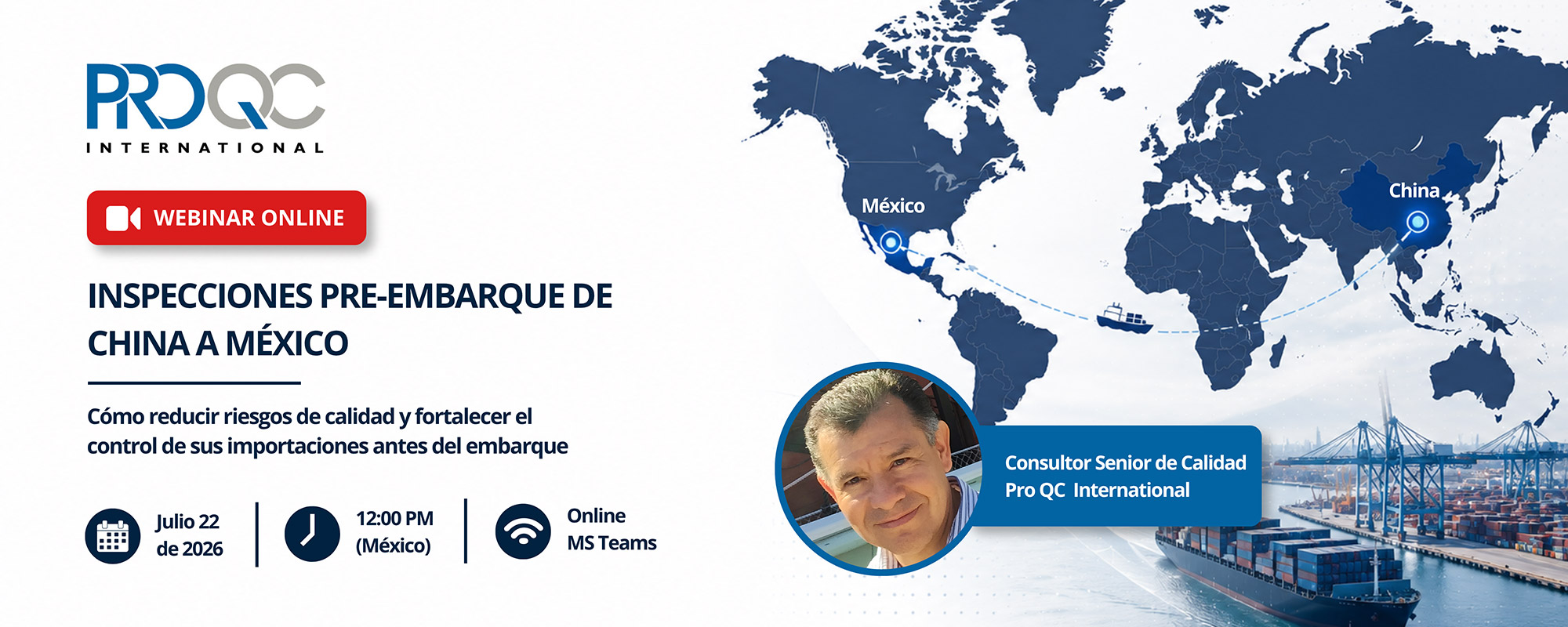 webinar, inspección pre-embarque